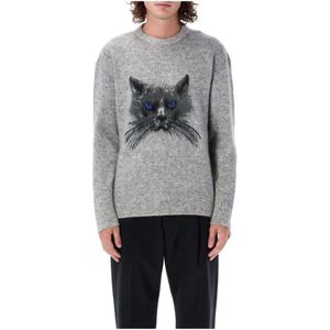 Givenchy, Heren, Truien, Grijs, Maat: L Wol,