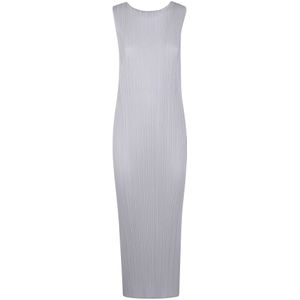 Issey Miyake, Dames, Jurken, Grijs, Maat: L
