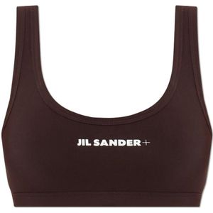 Jil Sander, Dames, Badkleding, Bruin, Maat: S Leer,