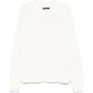 J.Lindeberg, Heren, Truien, Wit, Maat: L Katoen,