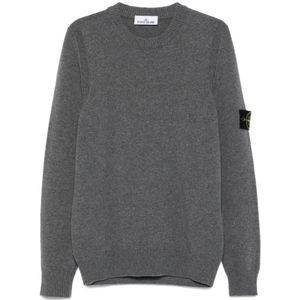 Stone Island, Heren, Truien, Grijs, Maat: L