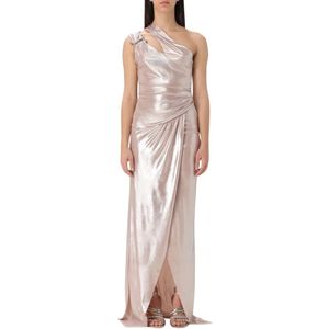 Pinko, Dames, Jurken, Beige, Maat: L