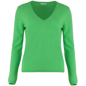 Malo, Dames, Truien, Groen, Maat: XS Kasjmier,