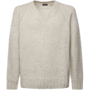 Zegna, Heren, Truien, Beige, Maat: XL Wol,