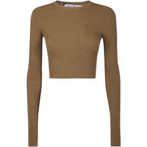 Max Mara, Dames, Truien, Bruin, Maat: S