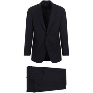 Giorgio Armani, Heren, Pakken, Blauw, Maat: L Wol,