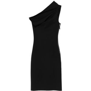 Rick Owens, Dames, Jurken, Zwart, Maat: S Wol,