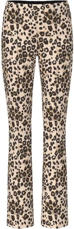 Marc Cain - Luipaardprint Slim Fit Broek - Bruin - Dames