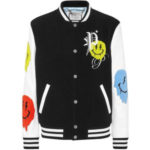 Philipp Plein, Heren, Jassen, Veelkleurig, Maat: 3XL Wol,