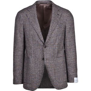 Caruso, Heren, Jassen, Grijs, Maat: M Wol,