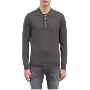Paolo Pecora, Heren, Truien, Grijs, Maat: 2XL