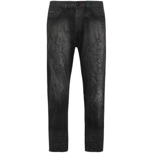 Philipp Plein - Dangerous Love - Jeans - Zwart - Carrot Fit