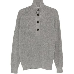 Filippo De Laurentiis, Heren, Truien, Grijs, Maat: M