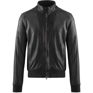 BomBoogie, Heren, Jassen, Zwart, Maat: M Suède,