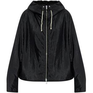 Jil Sander, Dames, Jassen, Zwart, Maat: S Zijde,