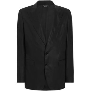 Dolce & Gabbana - Blazer - Zwart - Katoen