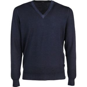 Drumohr, Heren, Truien, Blauw, Maat: L Wol,