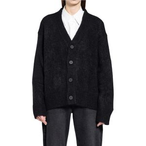 Studio Nicholson, Dames, Truien, Zwart, Maat: XS Wol,