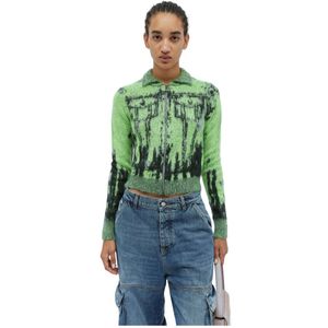 Diesel, Dames, Truien, Groen, Maat: S Wol,