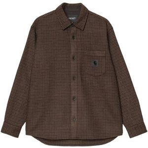 Carhartt Wip, Heren, Overhemden, Bruin, Maat: S Wol,