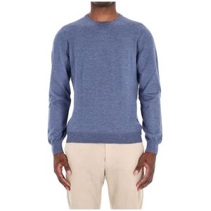 Barba, Heren, Truien, Blauw, Maat: L Wol,