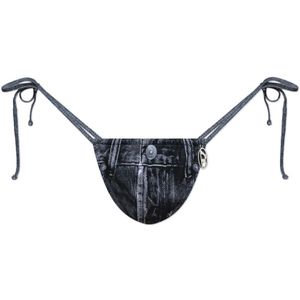 Diesel, Dames, Badkleding, Blauw, Maat: L Denim,