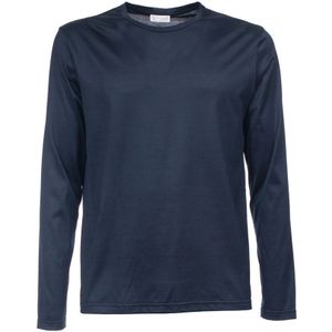 Xacus, Heren, Tops, Blauw, Maat: L Katoen,