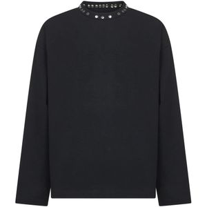 Jil Sander, Heren, Tops, Zwart, Maat: M Katoen,