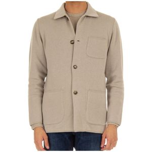 Lardini, Heren, Jassen, Grijs, Maat: XL Wol,