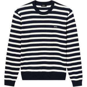 A.p.c., Heren, Truien, Veelkleurig, Maat: M Wol,