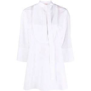 Valentino, Dames, Blouses & Shirts, Wit, Maat: XS Katoen,