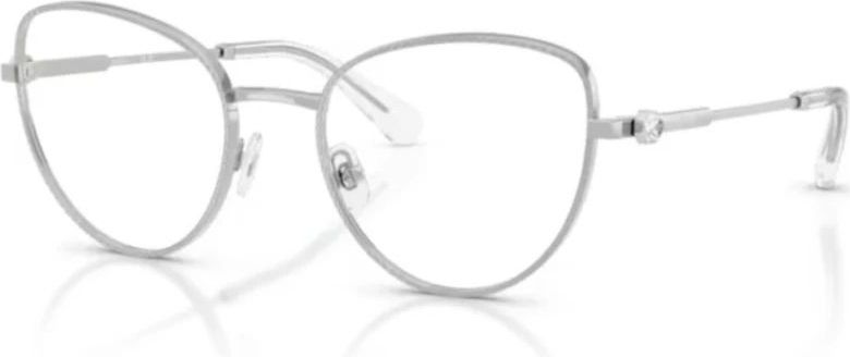 Swarovski - Sk 1022 - Cat-eye Bril - Grijs - Metaal - Lensbreedte 52 mm