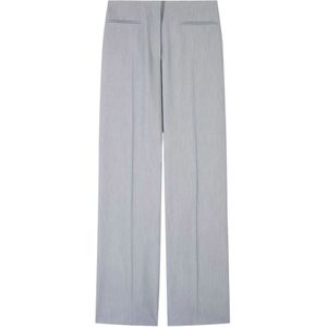 Patrizia Pepe, Dames, Broeken, Grijs, Maat: 2XS Leer,