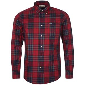 Barbour, Heren, Overhemden, Rood, Maat: S Katoen,