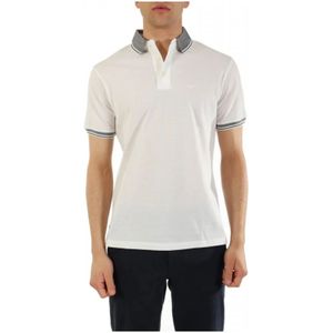 Emporio Armani, Heren, Tops, Wit, Maat: L Katoen,