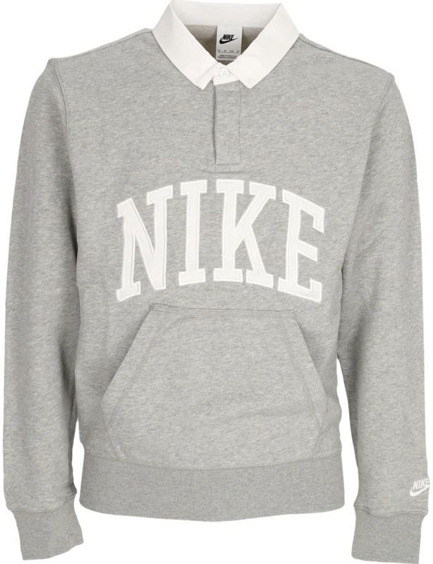Nike, Heren, Tops, Grijs, Maat: L Katoen,
