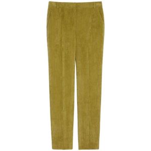 Iblues, Dames, Broeken, Groen, Maat: 2XS Corduroy,