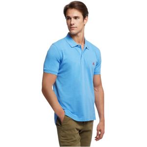 Brooks Brothers, Heren, Tops, Blauw, Maat: M Katoen,