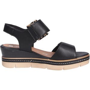 Remonte - Dames Schoenen - Zwart - Leer - Comfortabele Sandaal