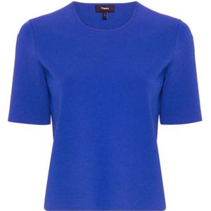 Theory, Dames, Tops, Blauw, Maat: XS Jersey,