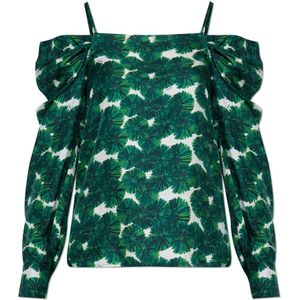 Max Mara, Dames, Blouses & Shirts, Groen, Maat: XS Zijde,