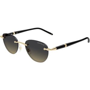 Montblanc - Pantos Zonnebril - Geel - Metaal - UV-bescherming