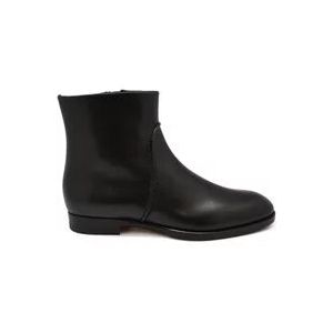 Santoni Italiaanse Leren Chelsea Laarzen , Black , Dames , Maat: 35 1/2 EU