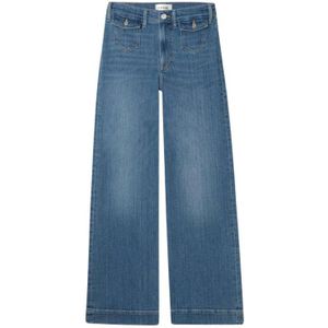 Frame, Dames, Jeans, Blauw, Maat: W25 Katoen,