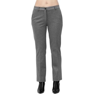 Via Masini 80, Dames, Broeken, Grijs, Maat: S Jersey,