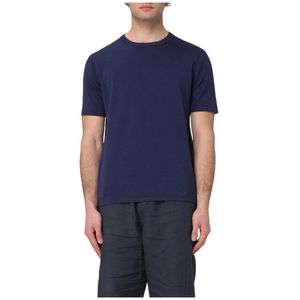 Aspesi, Heren, Tops, Blauw, Maat: S Katoen,