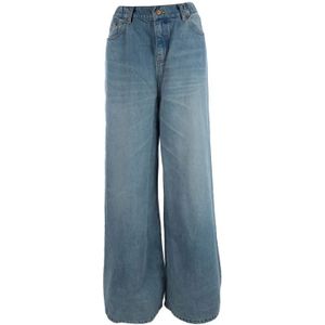 Lois, Dames, Jeans, Blauw, Maat: W25 Denim,