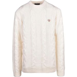 Fred Perry, Heren, Truien, Wit, Maat: XL Wol,