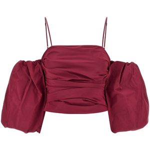 Pinko, Dames, Tops, Rood, Maat: 2XS Taf,