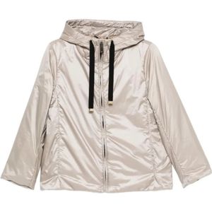 Max Mara, Dames, Jassen, Beige, Maat: S Zijde,